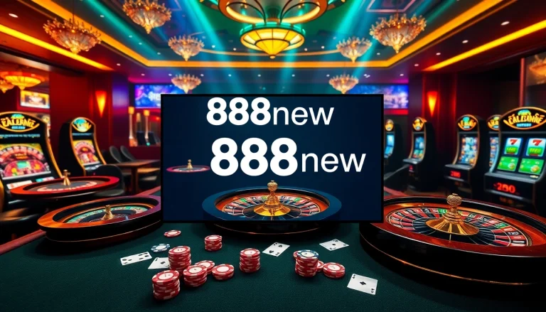 Experience 888new with vibrant casino tables and exciting gaming interfaces.