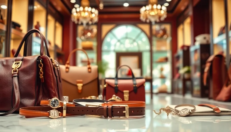 명품 이미테이션의 정교한 패션 액세서리를 보여주는 매력적인 디자인.