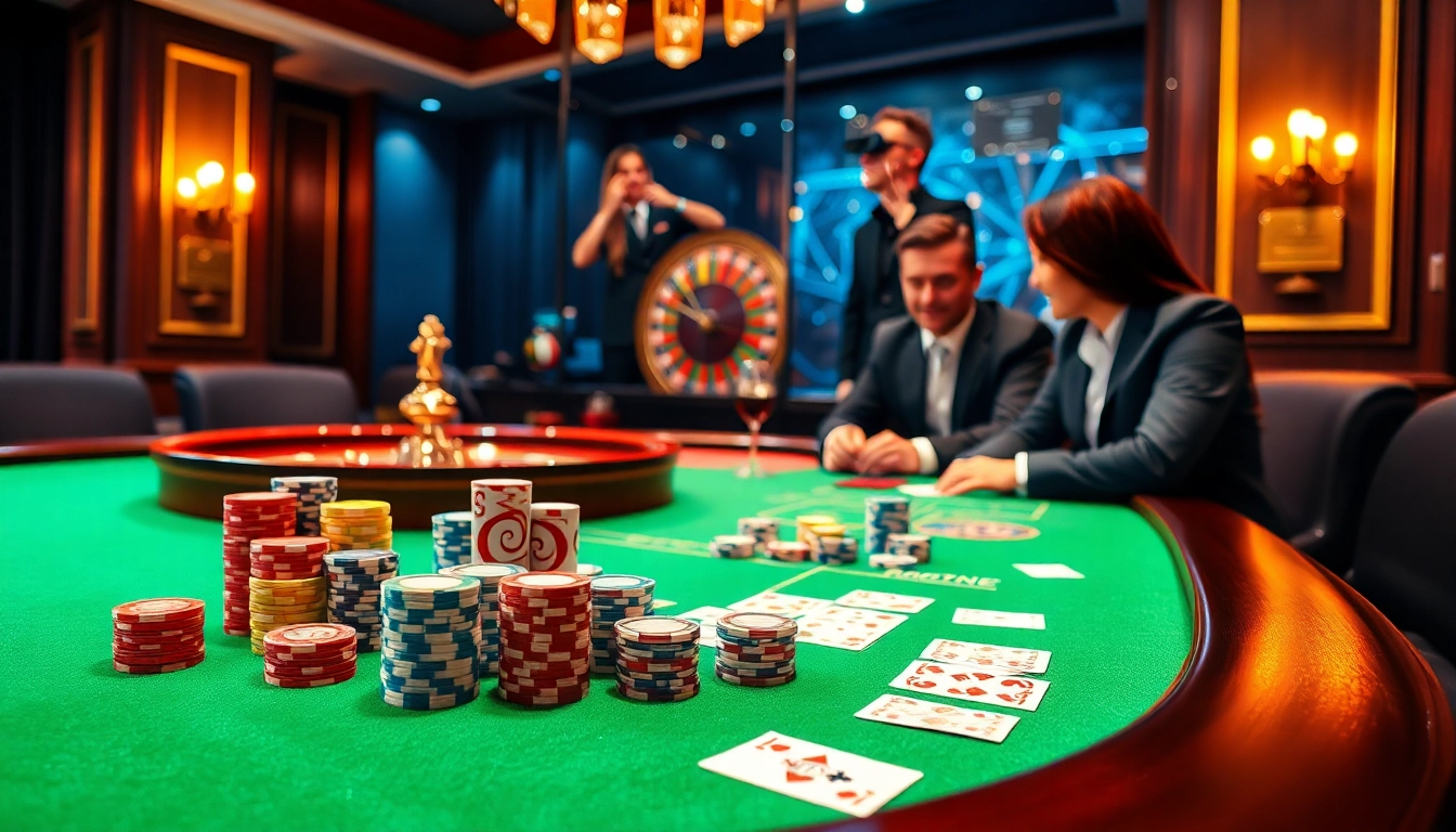 Trải nghiệm sự hồi hộp của cá cược với ứng dụng BetVIP tại một casino sang trọng.