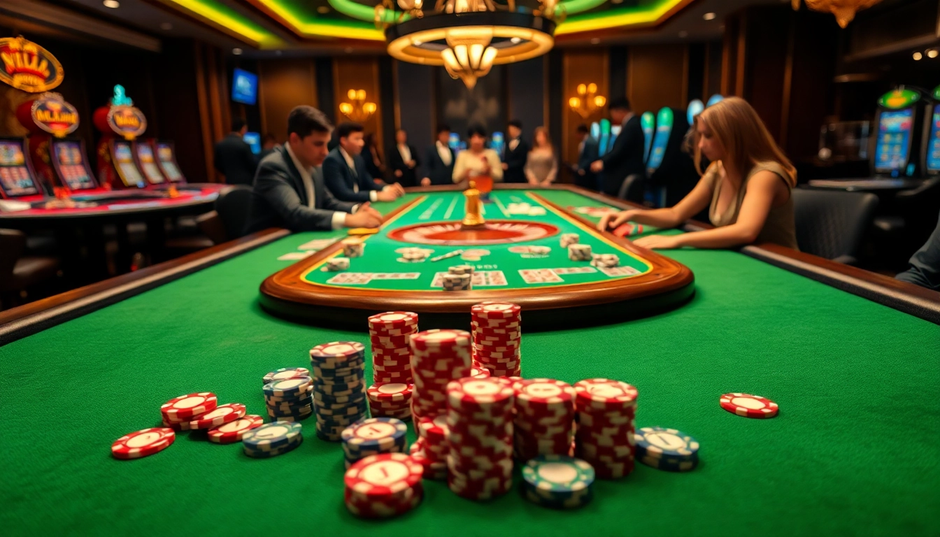 Experience thrilling gameplay at i9bet with an exciting casino atmosphere featuring poker, roulette, and more.