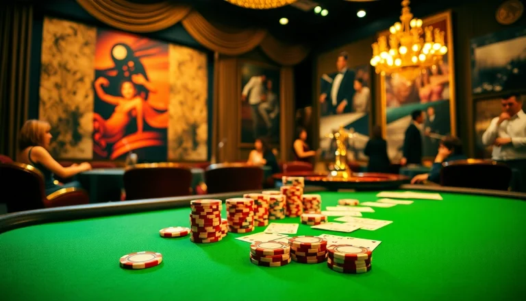 Hitclub players engaging in an exciting poker game at a luxurious casino table.
