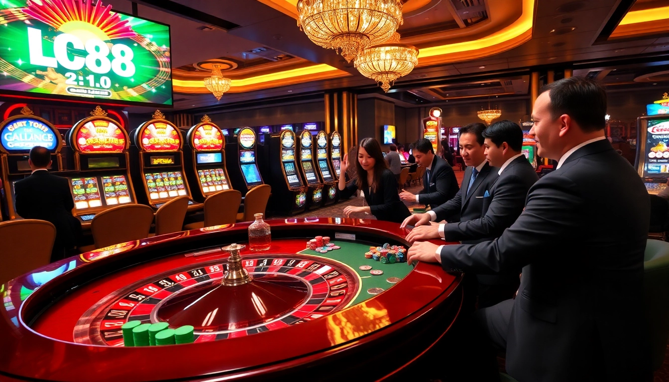 Experience the excitement of LC88 casino with vibrant games and engaging players.