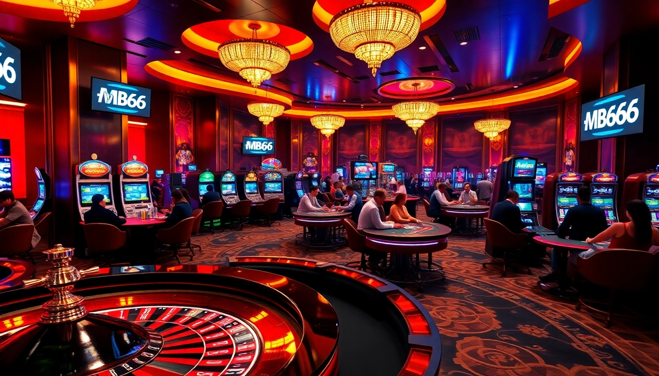 Experience thrilling gambling at MB66 Casino with vibrant tables and exciting action.
