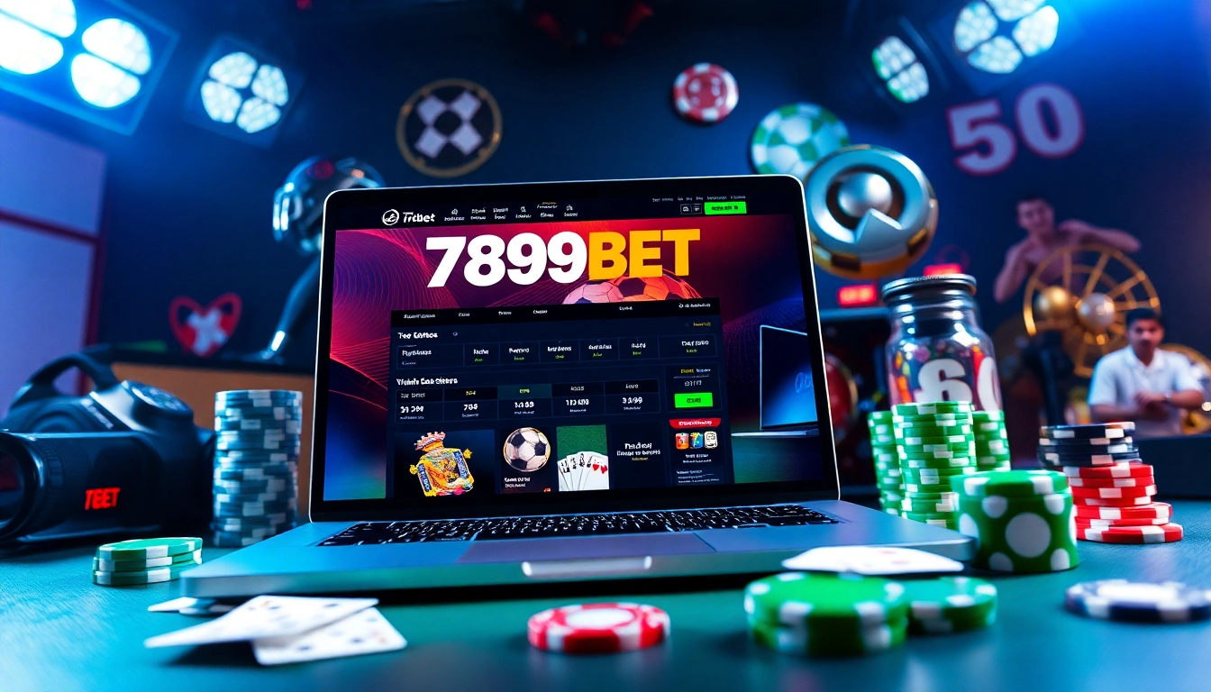 Exciting visual of the 789BET online betting platform with vibrant colors and professional UI.