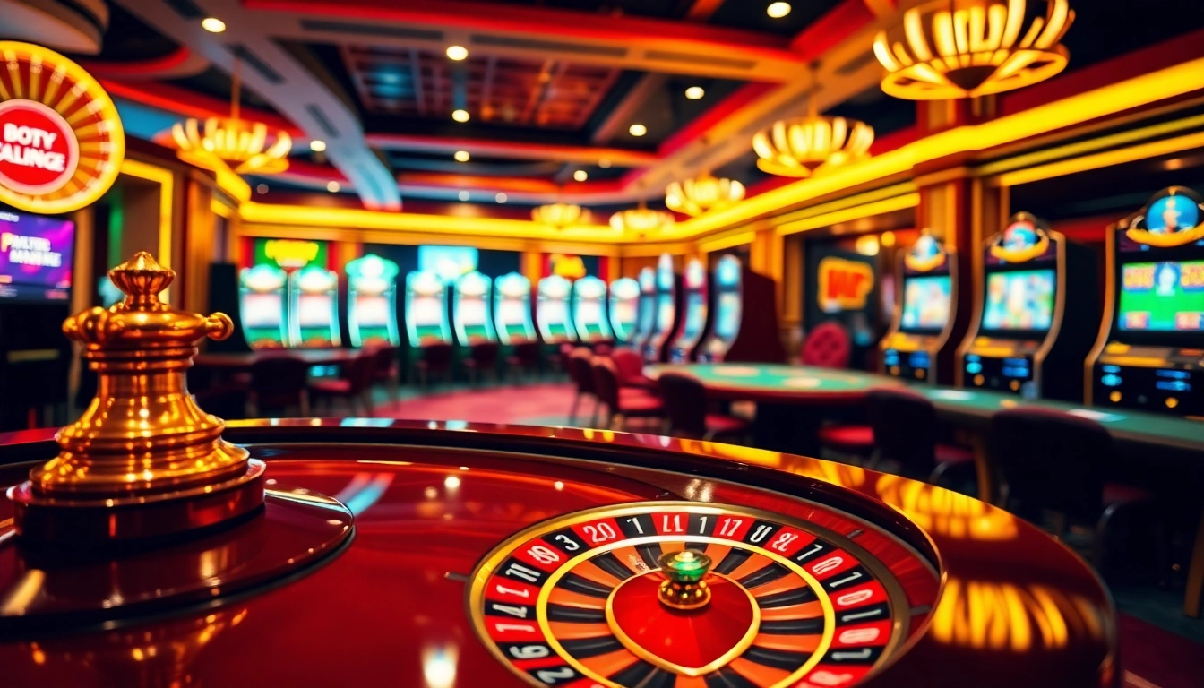 Experience the thrill of Pushpa Club with lively casino gaming, vibrant chips, and roulette wheels.