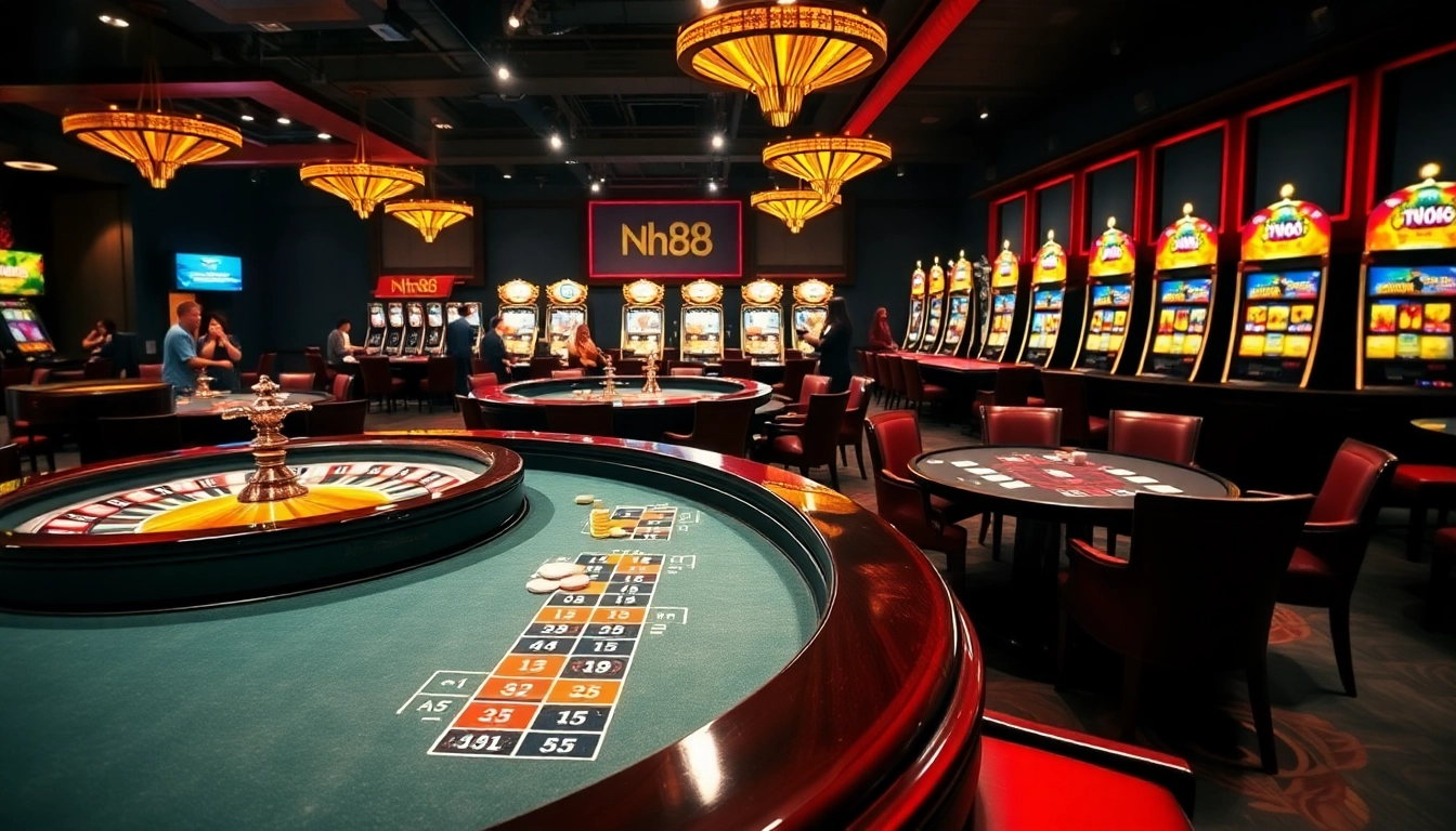 Experience excitement at nh88 casino with vibrant tables and engaging gameplay.
