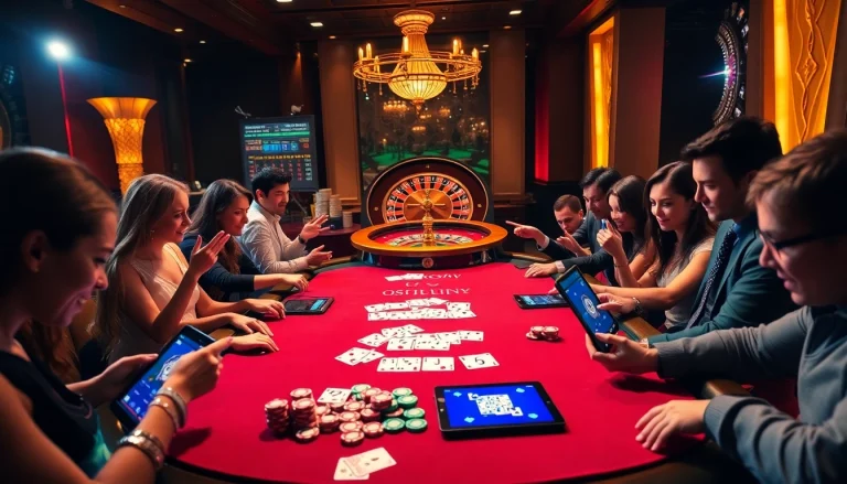 Experience the thrill of high-stakes poker with okfun's vibrant casino setting, featuring action-packed games and excitement.