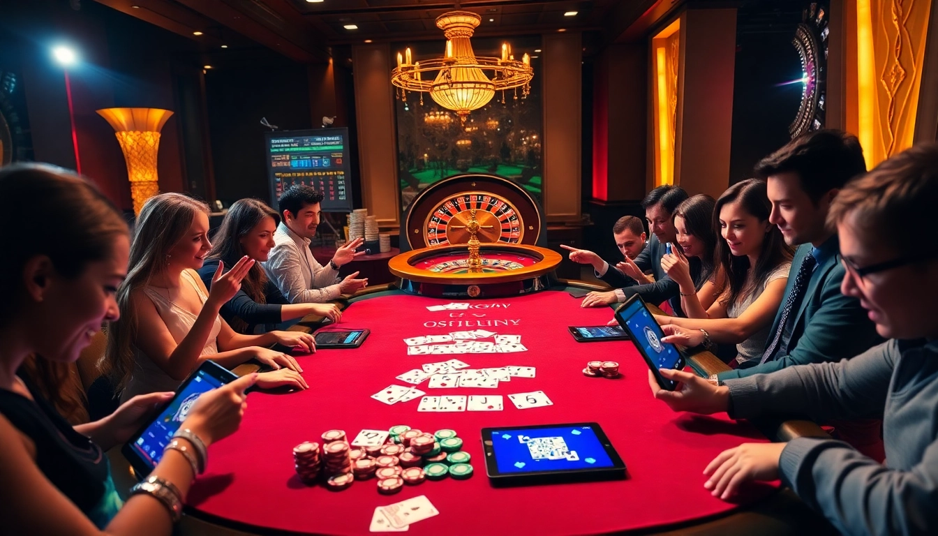 Experience the thrill of high-stakes poker with okfun's vibrant casino setting, featuring action-packed games and excitement.