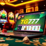 Experience thrilling gameplay at TG777 with vibrant casino tables and exciting slot machines.