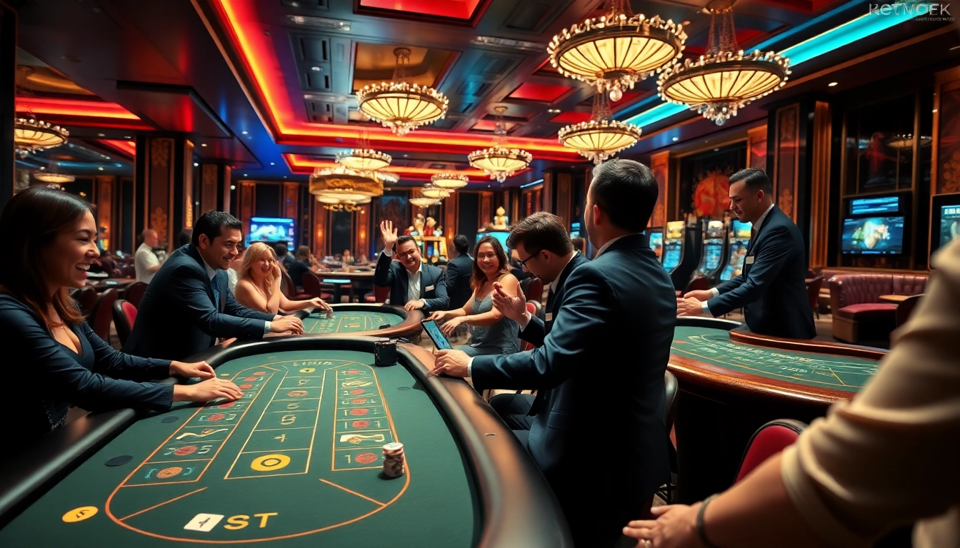 에볼루션 카지노에서 생생한 라이브 게임과 호화로운 게임 테이블을 즐기는 모습