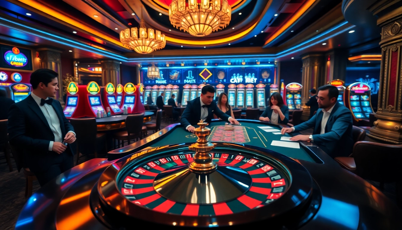 Experience thrilling gameplay at F8bet with high-stakes poker and vibrant casino ambiance.